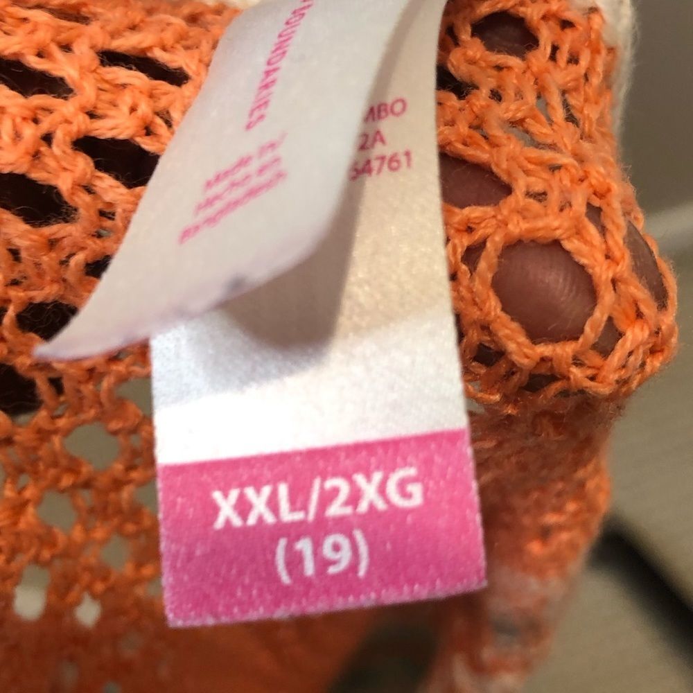No Boundaries teal and orange sweater vest with tassels, size xxl - Picture 11 of 11